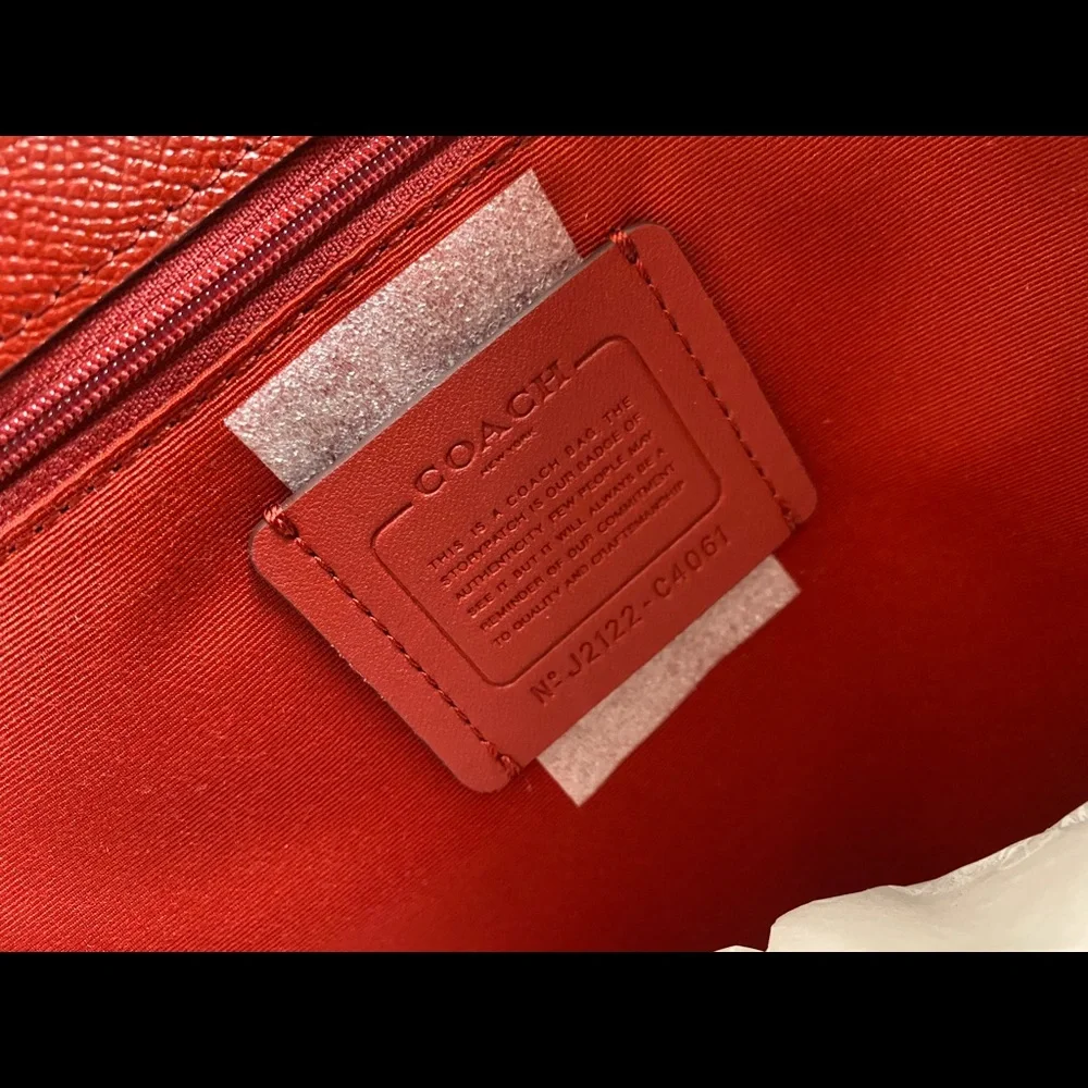 Coach Tote With Horse And Carriage Dot Print - Picture 9 of 10